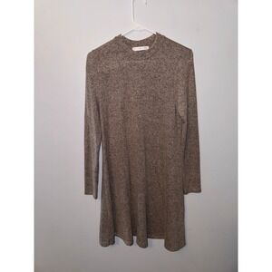 Potters Pot Women's Heather Gray Mid-Length Long-Sleeve‎ Dress